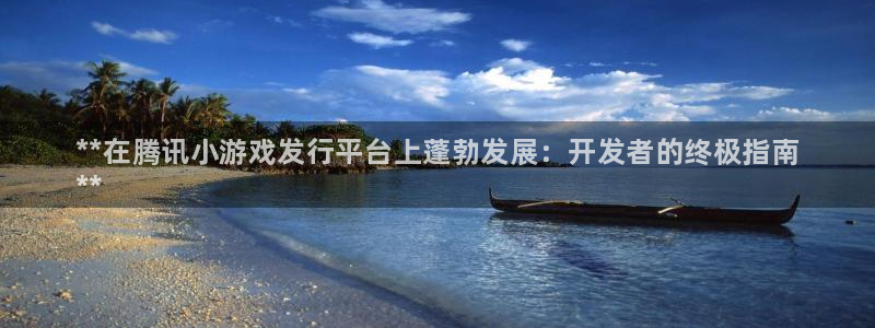 新宝gg平台注册：**在腾讯小游戏发行平台上蓬勃发展：开发者的终极指南
**