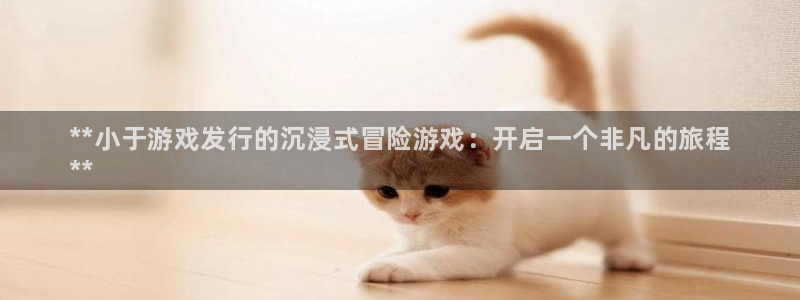 新宝GG平台登录注册：**小于游戏发行的沉浸式冒险游戏：开启一个非凡的旅程
**